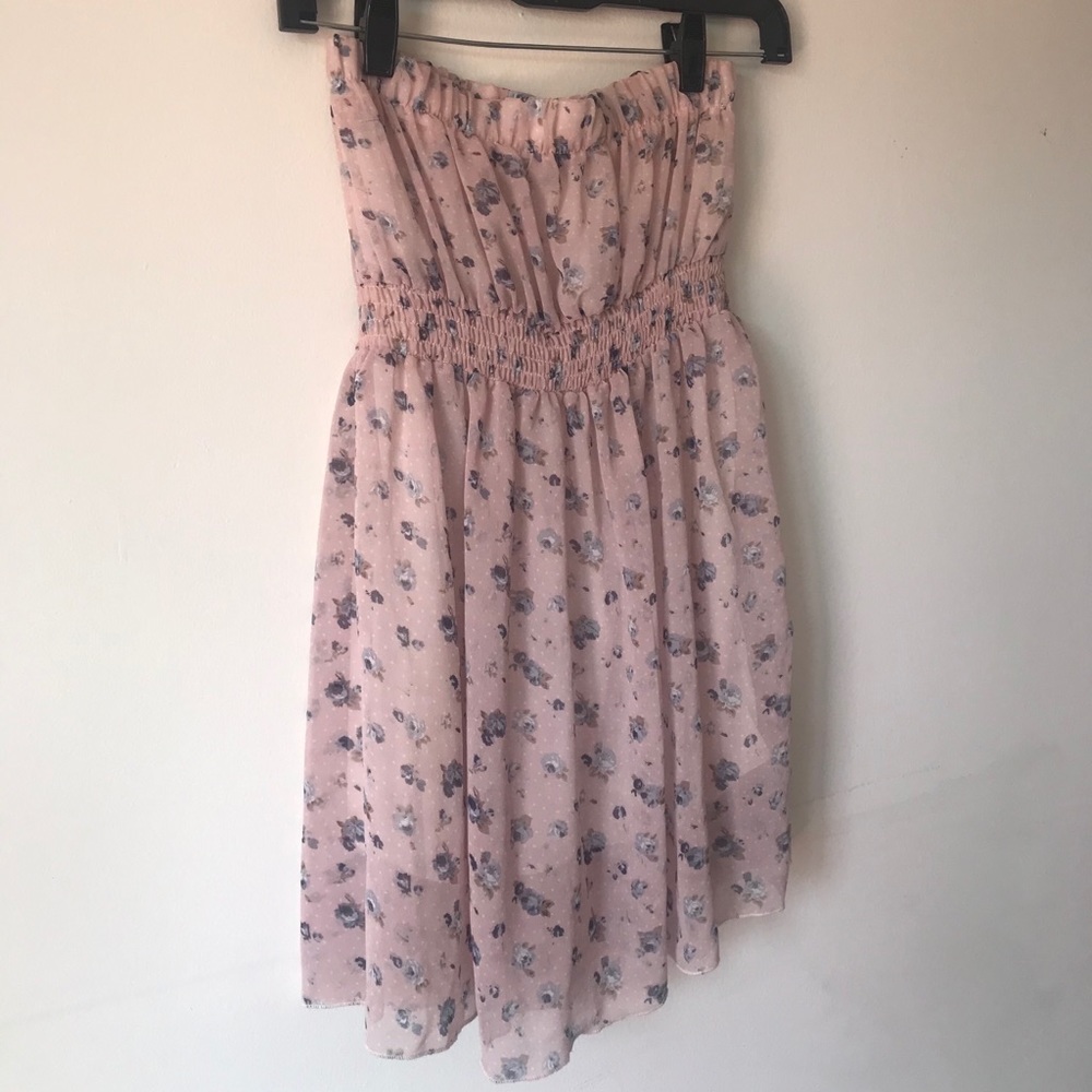 Pink floral DAHLIA babydoll dress